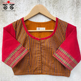 Goddess Face Pen Kalamkari - Kanchi Cotton Blouse - Limited Edition!!
