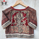 Kalinga Krishna Pen Kalamkari Long Blouse