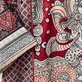 Kalinga Krishna Pen Kalamkari Long Blouse