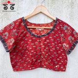 Ajrak Pintucked Blouse