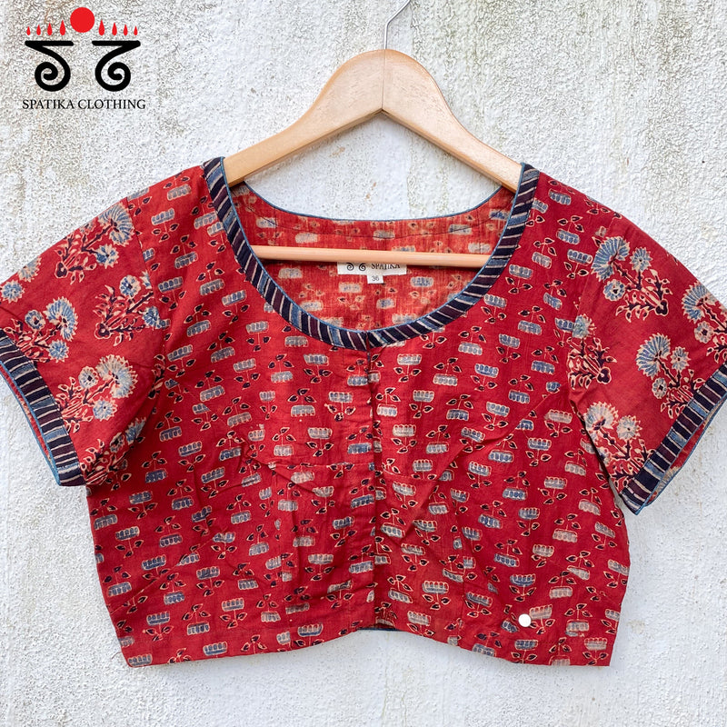 Ajrak Pintucked Blouse