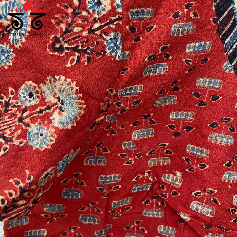 Ajrak Pintucked Blouse
