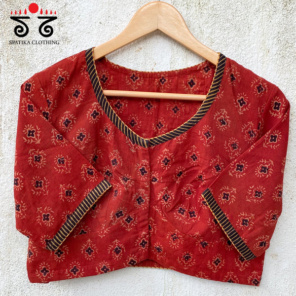 Ajrak Pintucked Blouse