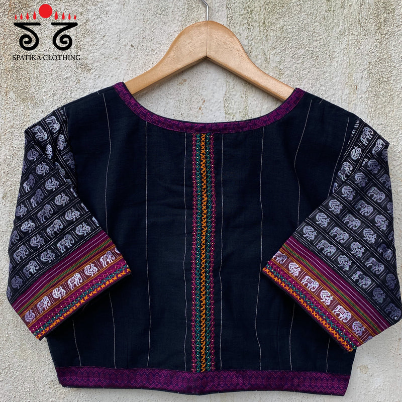 Hand Embroidered Khun Blouse