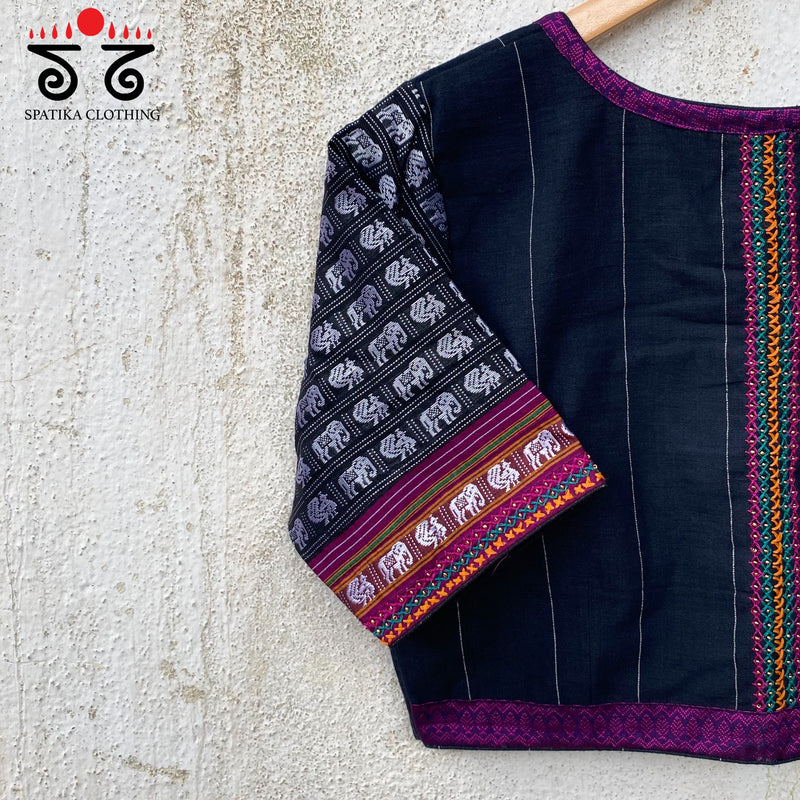 Hand Embroidered Khun Blouse