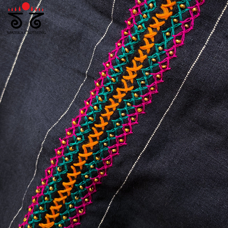 Hand Embroidered Khun Blouse