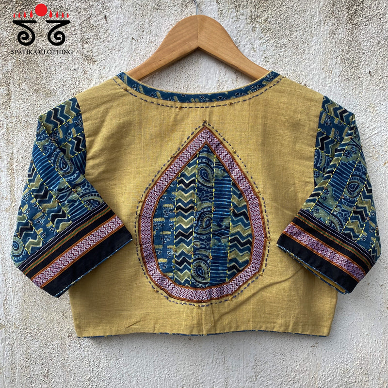 Ponduru Ajrak Patchwork Blouse