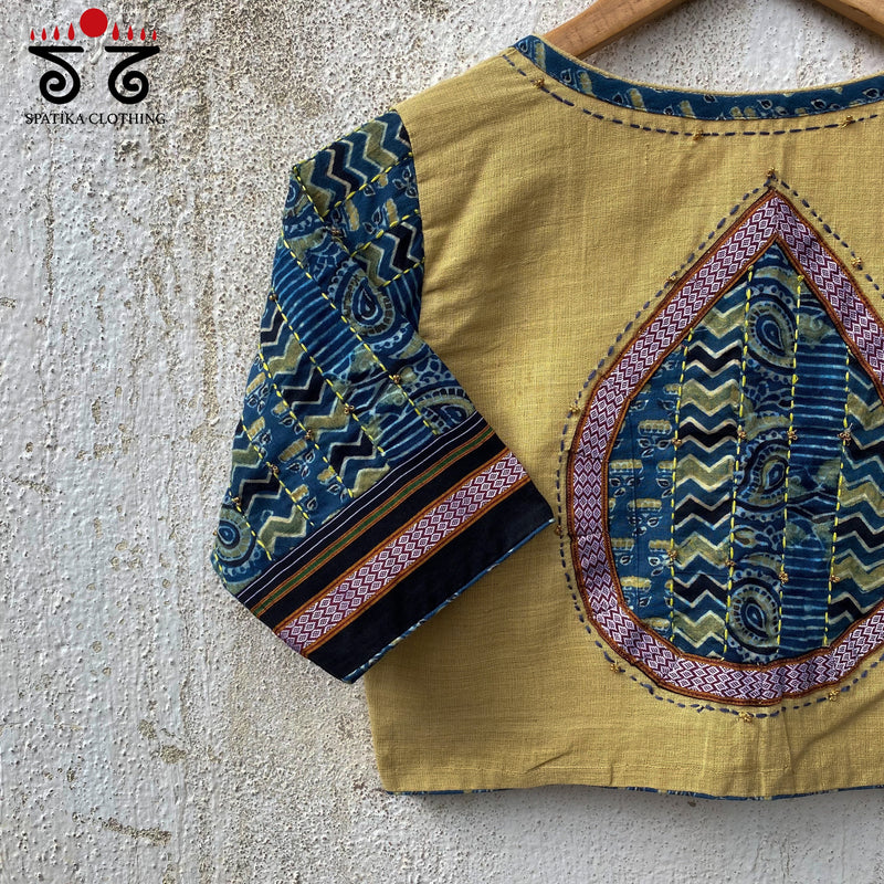 Ponduru Ajrak Patchwork Blouse