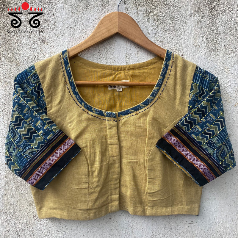 Ponduru Ajrak Patchwork Blouse