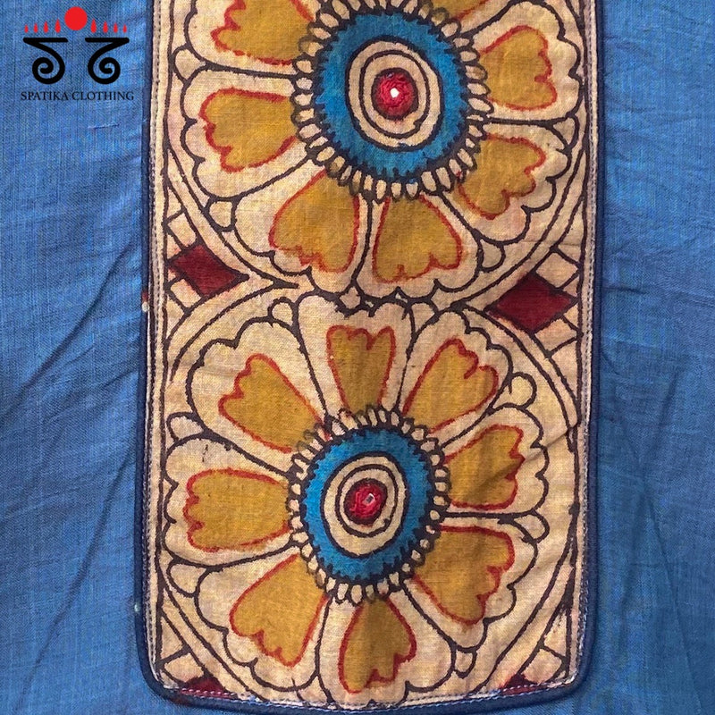 Pen Kalamkari Patchwork Blouse