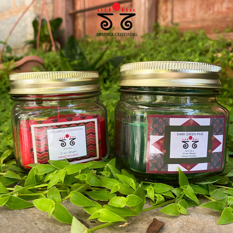 Scented Christmas Jar Candles Set of Two!