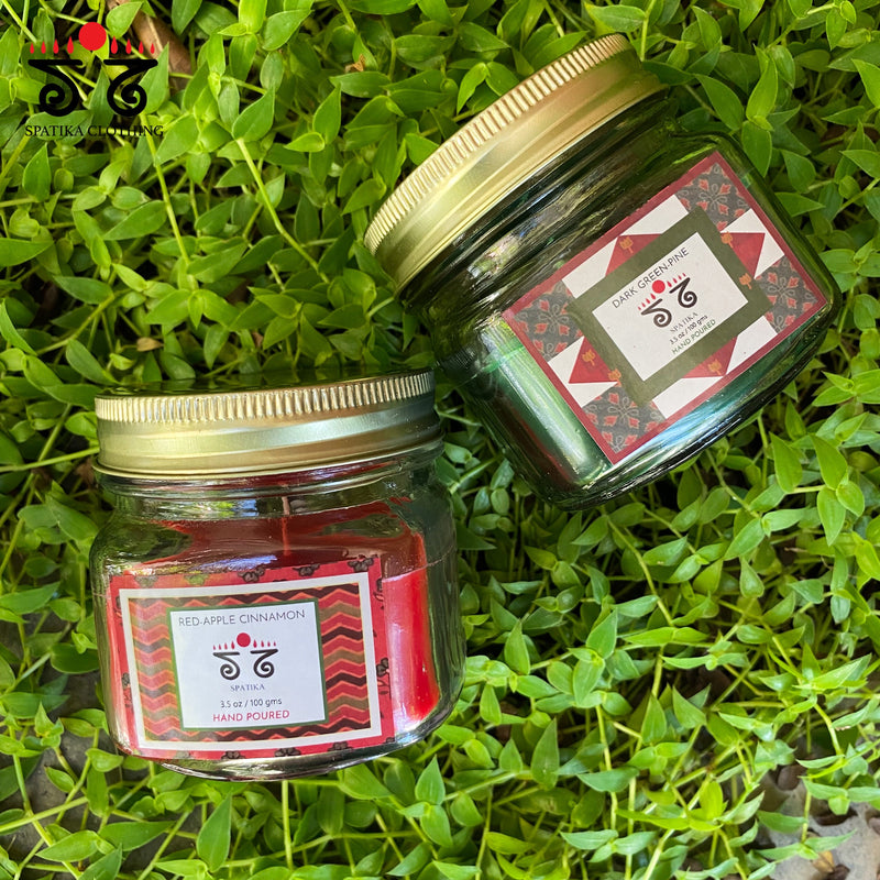 Scented Christmas Jar Candles Set of Two!