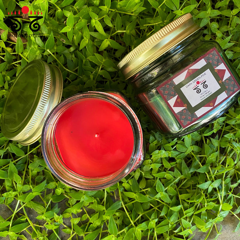 Scented Christmas Jar Candles Set of Two!