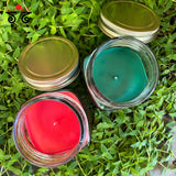 Scented Christmas Jar Candles Set of Two!