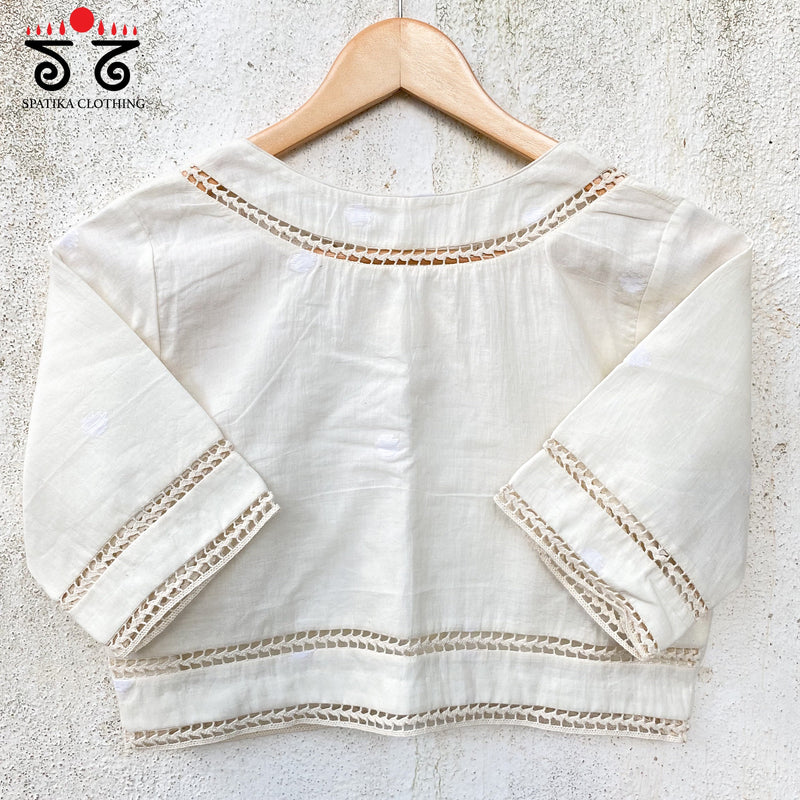 Jamdhani Lace Blouse