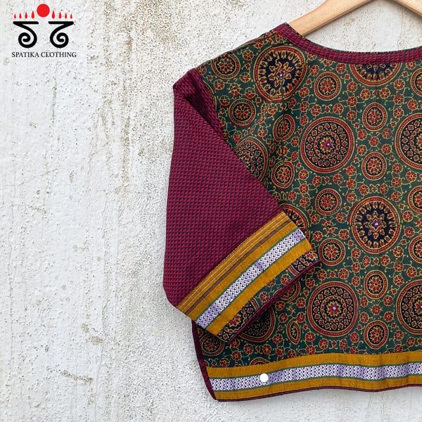 Ajrak Khun Blouse