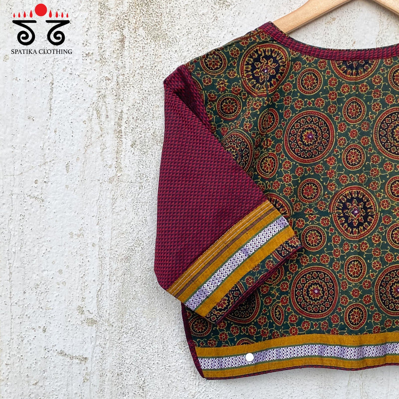 Ajrak Khun Blouse