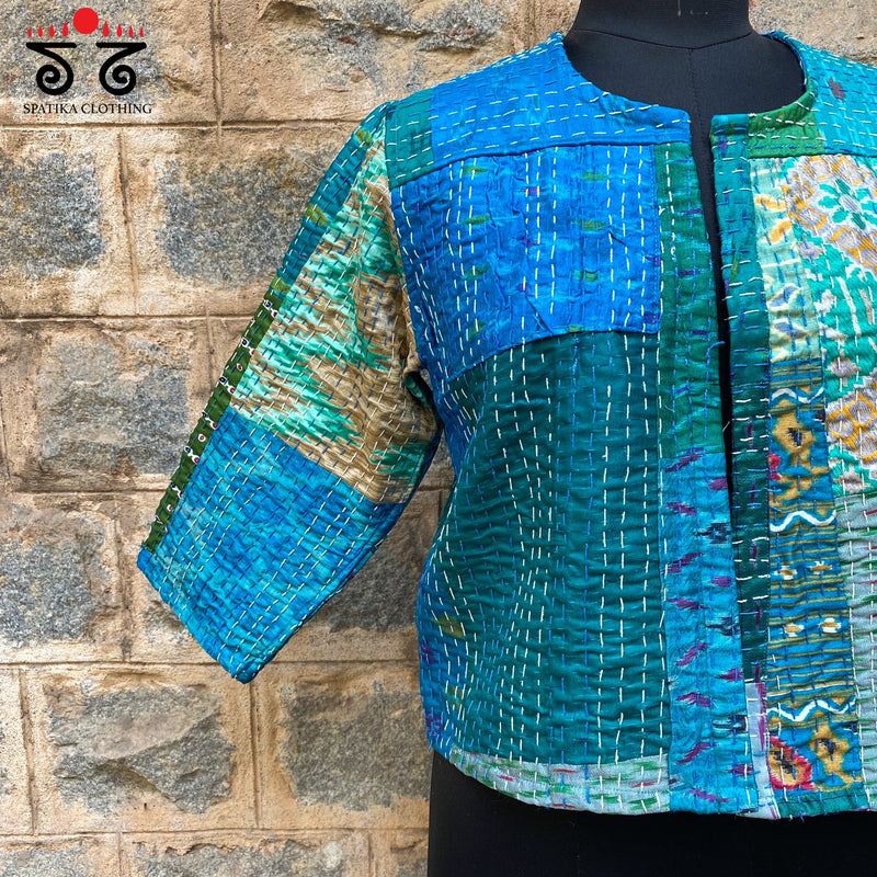 KANTHA & PATOLA QUILTED JACKET
