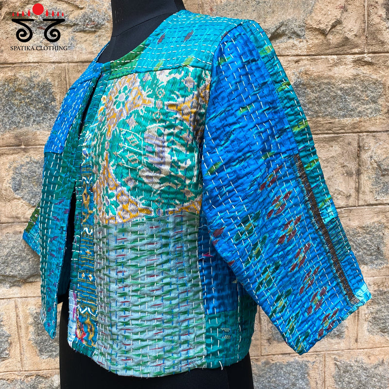 KANTHA & PATOLA QUILTED JACKET