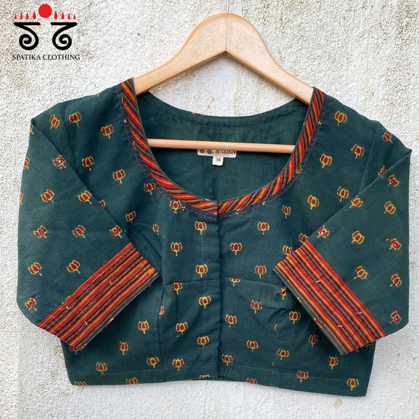Lotus Ajrak Blouse