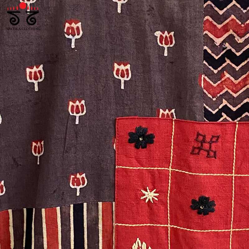 Ajrak Collage Blouse