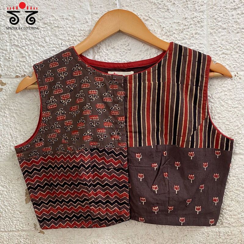 Ajrak Collage Blouse