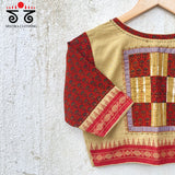 Ajrak Ponduru Patchwork Blouse
