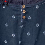 Bandhani Frilled Sleeveless Blouse