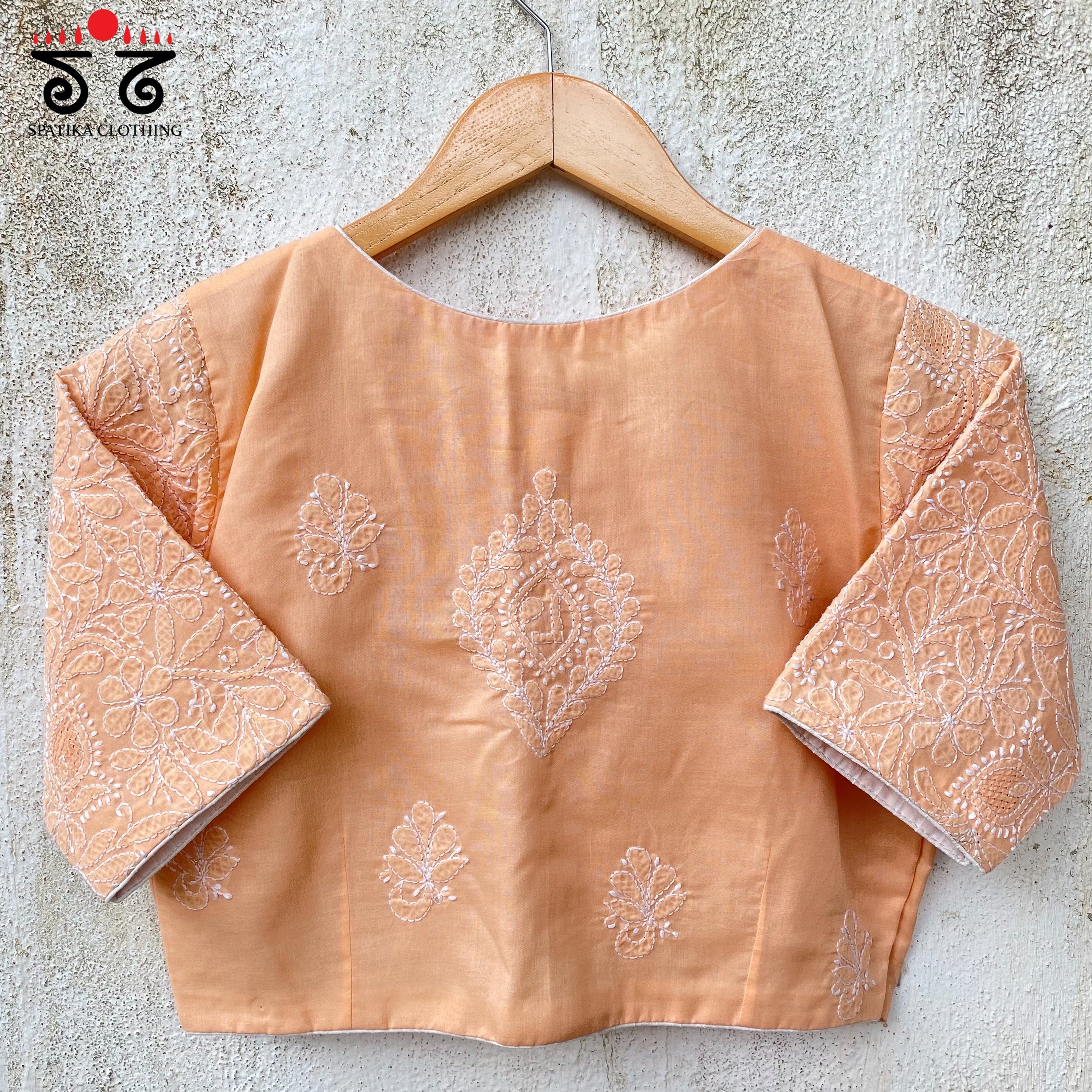 Chikankari Handwoven Cotton Blouse