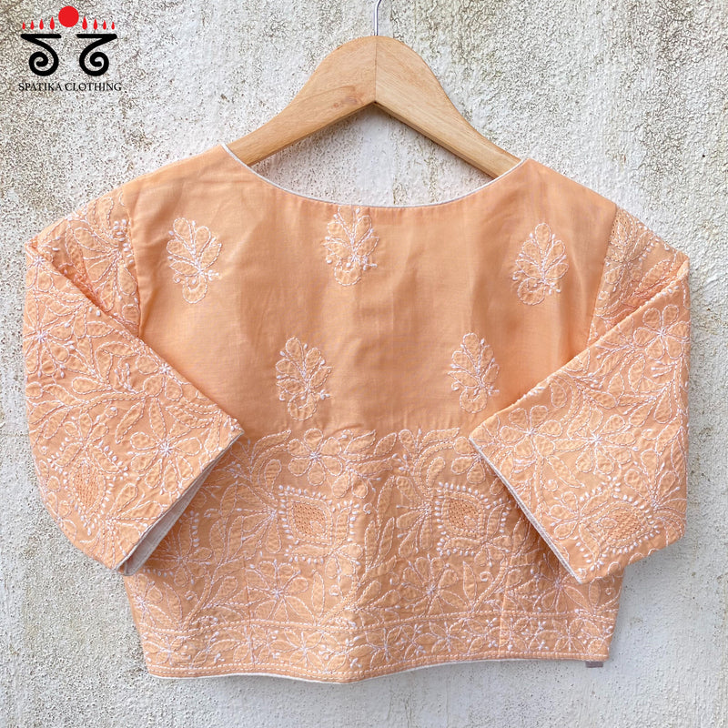 Chikankari Handwoven Cotton Blouse