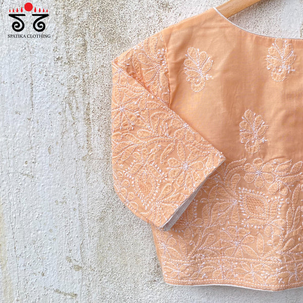 Chikankari Handwoven Cotton Blouse