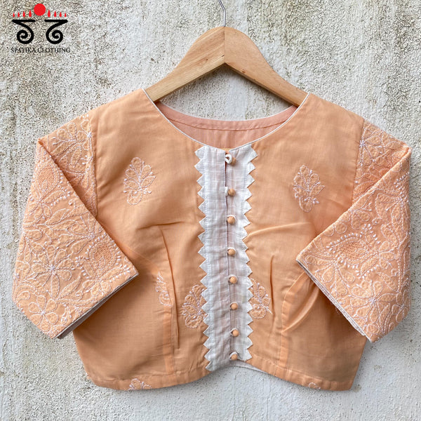 Chikankari Handwoven Cotton Blouse