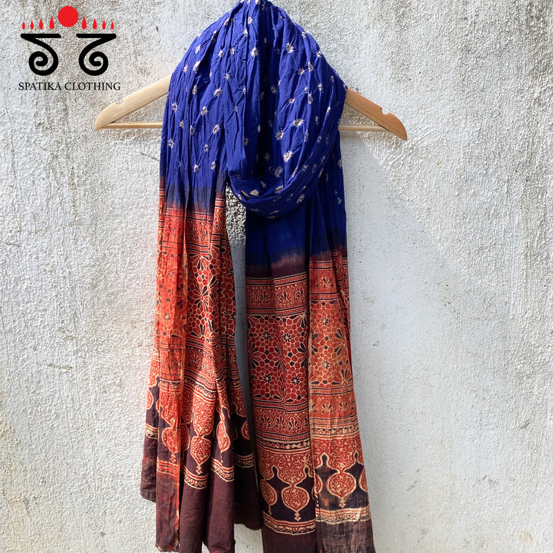 Bandhani - Ajrak Dupatta