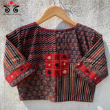 Ajrak Collage Blouse