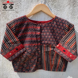 Ajrak Collage Blouse