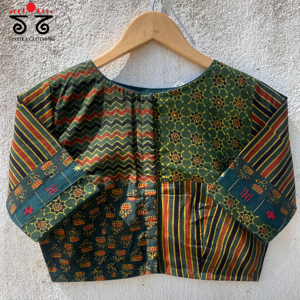 Ajrak Collage Blouse