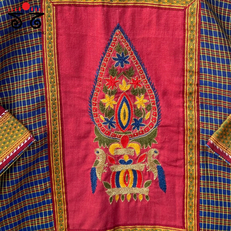 Kalpavriksh - Hand Embroidered on ilkal Blouse