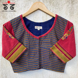Kalpavriksh - Hand Embroidered on ilkal Blouse