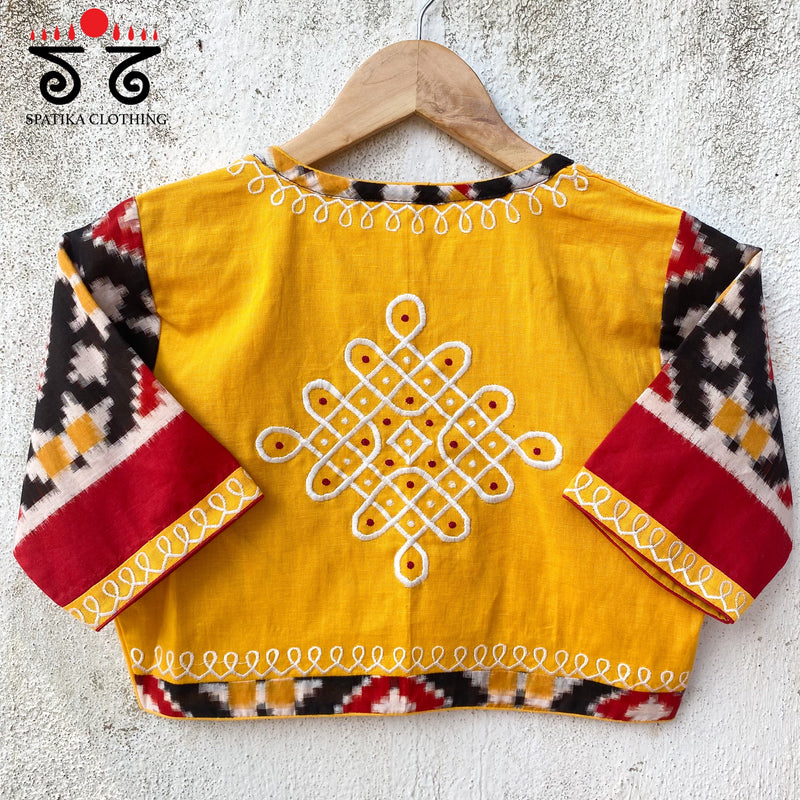 Telia Rumal - Kolam Blouse