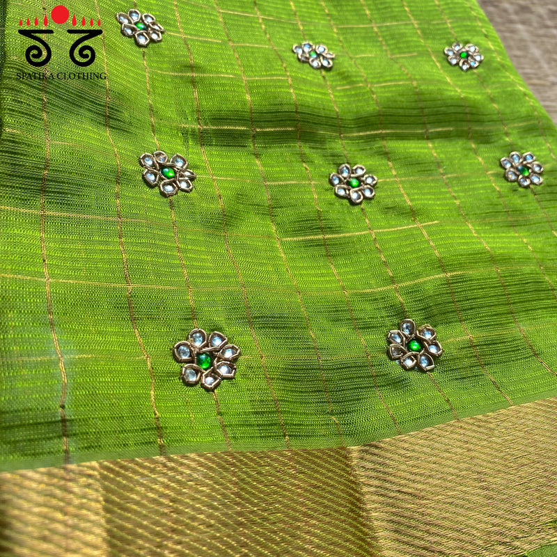 Mangalgiri Silk Cotton Blouse Fabric