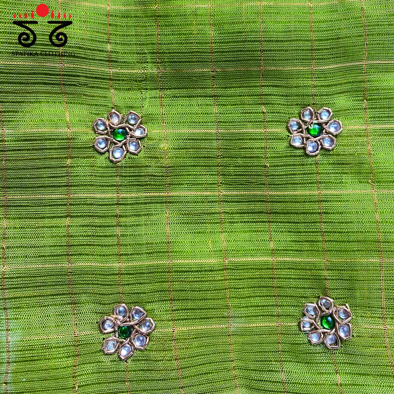Mangalgiri Silk Cotton Blouse Fabric