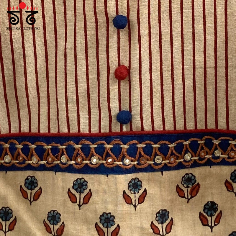 Ajrak Hand Blockprinted Blouse