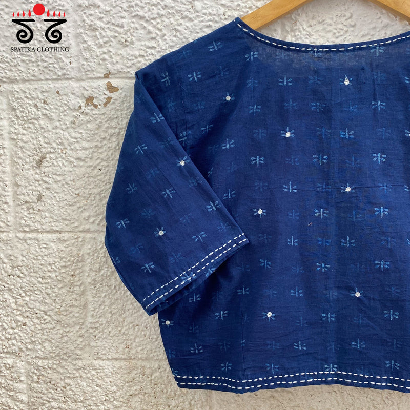 Dragonfly Hand Blockprinted Blouse
