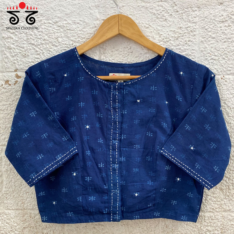 Dragonfly Hand Blockprinted Blouse