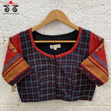 Kalpavriksh - Hand Embroidered on ilkal Blouse