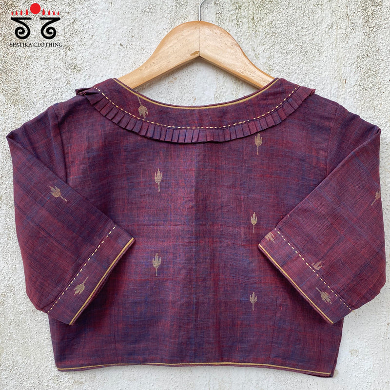Jamdhani Frilled Blouse