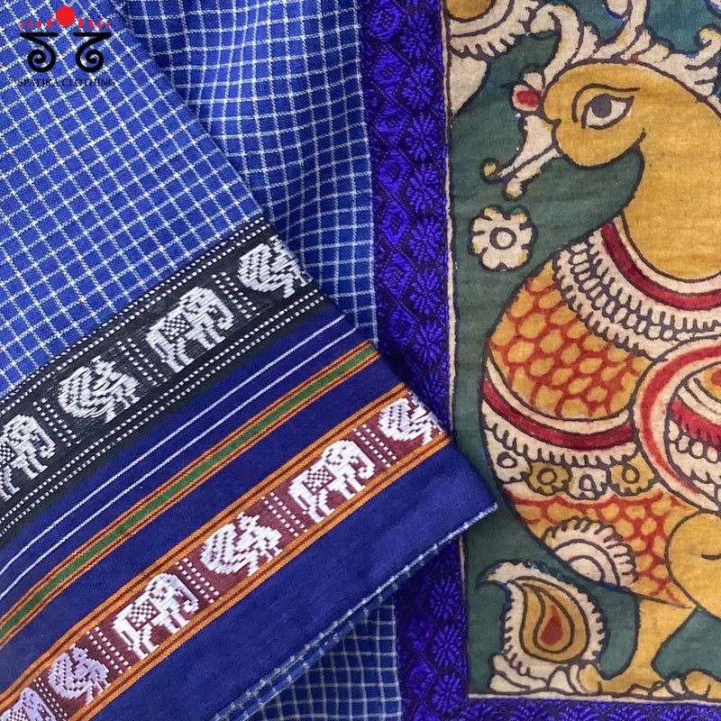 Annapakshi Pen Kalamkari Blouse