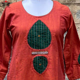 Kantha-Inlay Work Handcrafted Kurta