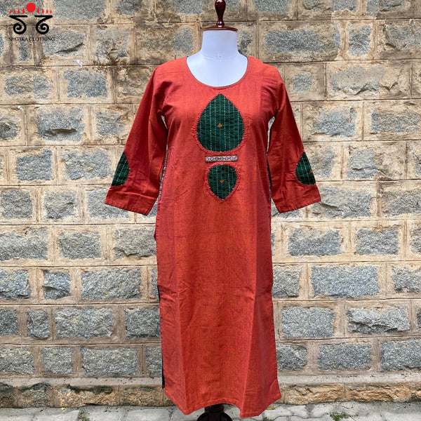 Kantha-Inlay Work Handcrafted Kurta