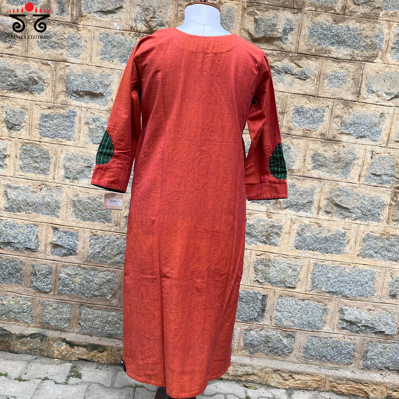 Kantha-Inlay Work Handcrafted Kurta